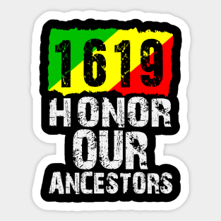 1619 Our Ancestors Project Black History Sticker